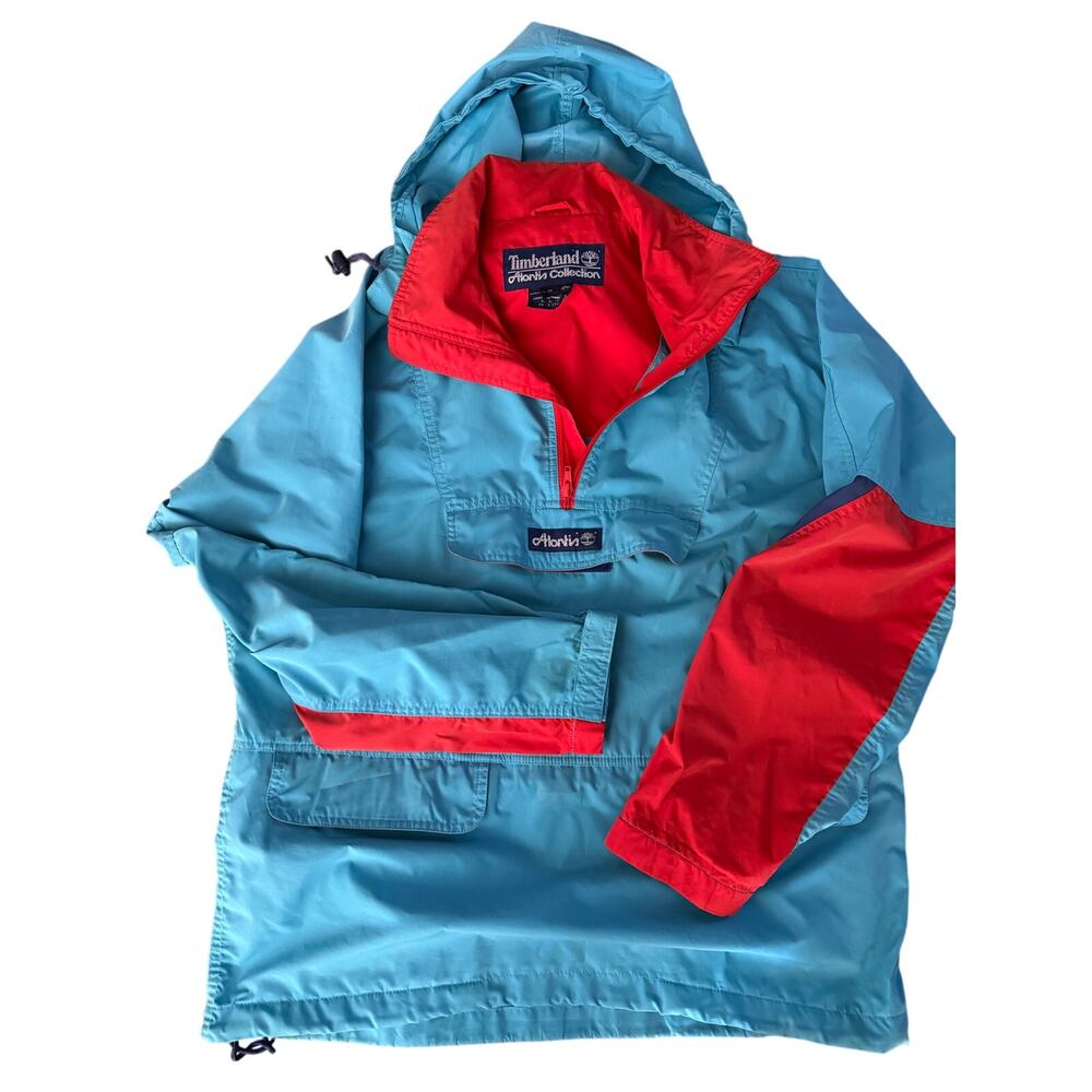 Timberland Alontis Collection RARE Vintage 1/4-zip Pullover Windbreaker Jacket